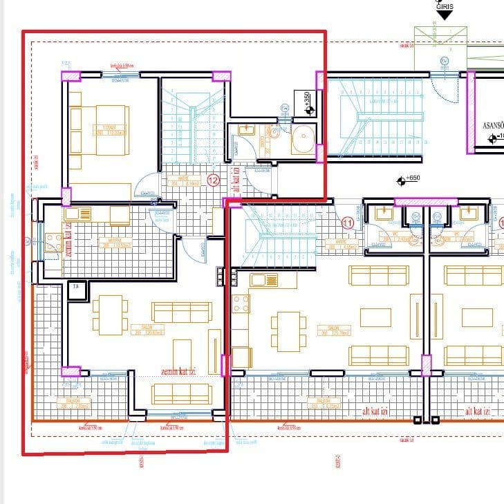 Купить Квартира 3+1 в готовом трехэтажном доме Naturland 2