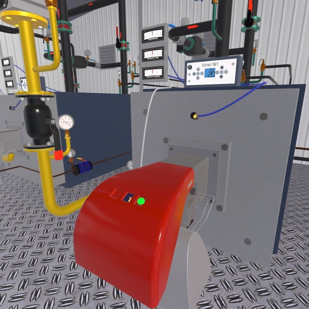 Купить Тренажер                                                         «Виртуальная котельная» (Boiler plant simulator 2.0.)