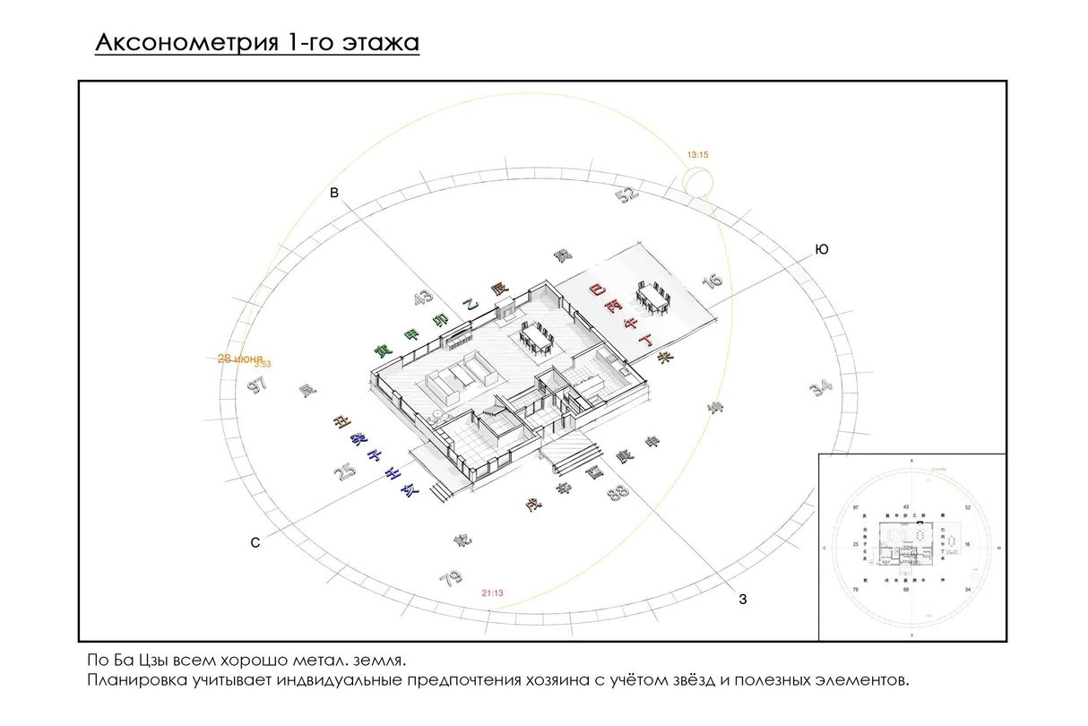 Двухэтажный дом по фен-шуй / Feng Shui Architects