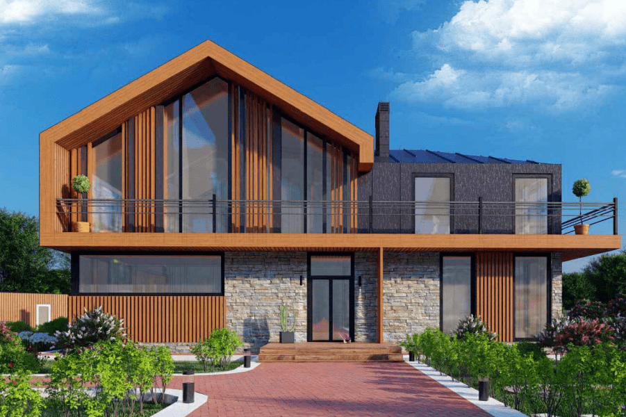 Двухэтажный дом по фен-шуй / Feng Shui Architects