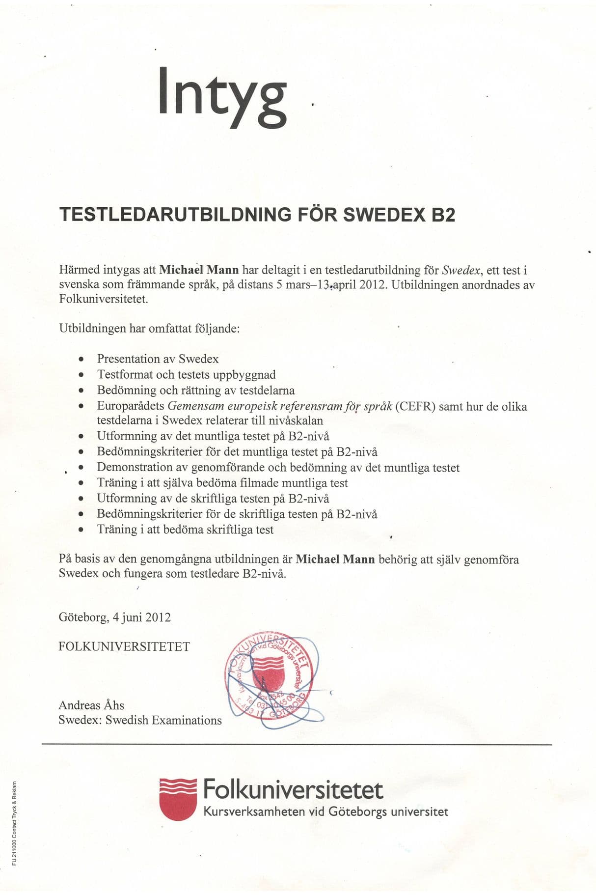 Swedex экзамен- сертификат шведского языка