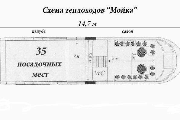 Теплоход "Дон Кихот" на 30 человек: