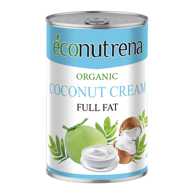 Купить ECONUTRENAОрганические кокосовые сливки для взбиванияЖирность 30%