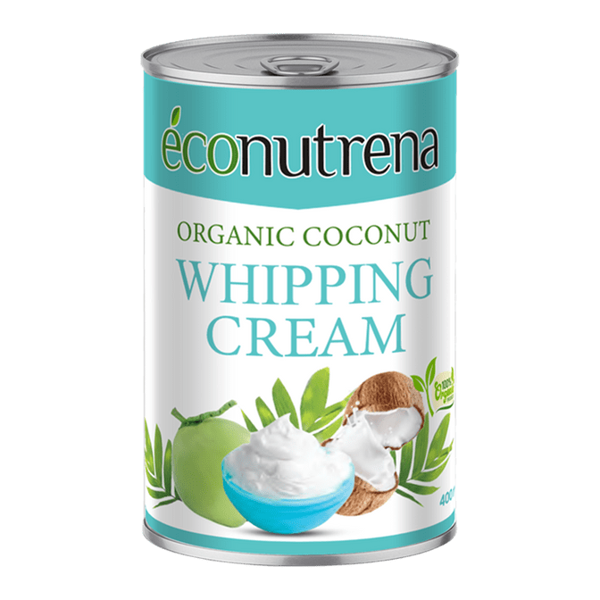 Купить ECONUTRENAОрганические взбитые кокосовые сливки Жирность 30%