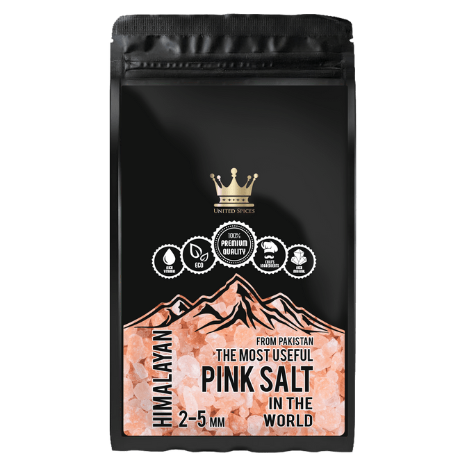 Купить UNITED SPICESГималайская розовая соль крупный помол | 2-5 мм