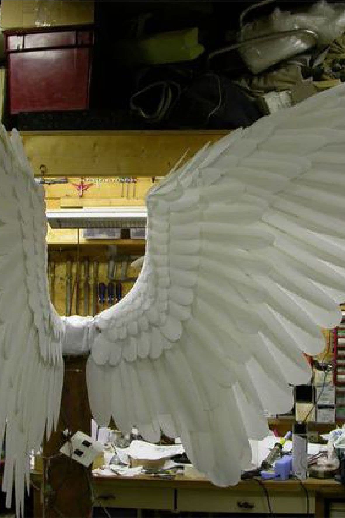 Бутафорские большие крылья, крылья ангела, шоу
