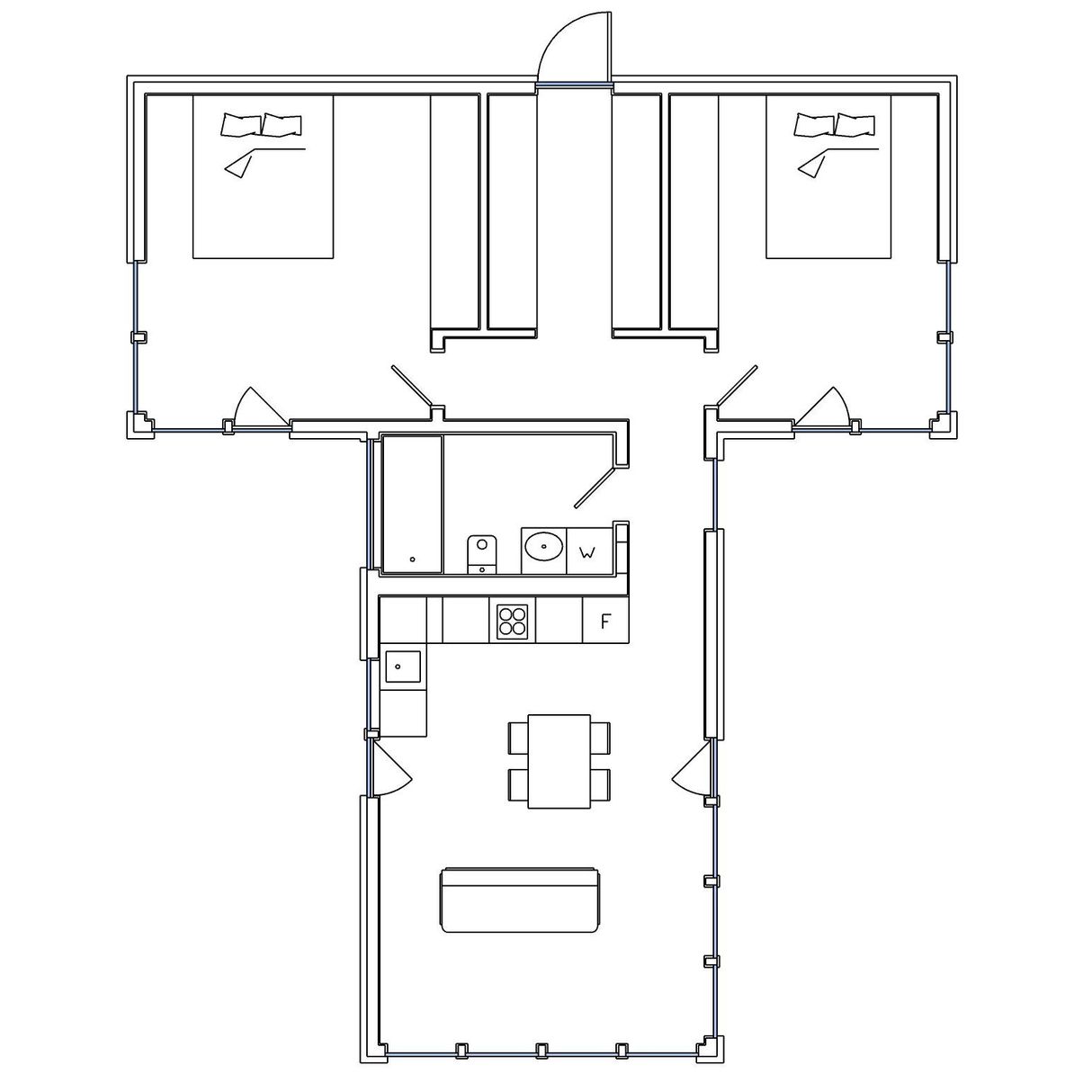 THouse 73 от ЛёАртХаус. Планировка дома 73 м2 с мебелью