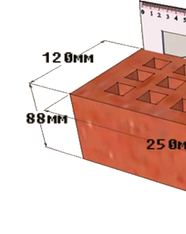 Размеры облицовочного кирпича