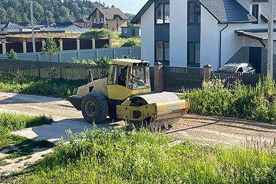 Ремонт дорог в деревне Вашутино Боровского района