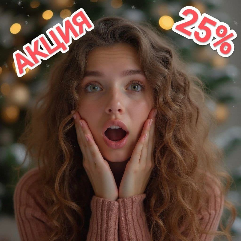 скидка 25%, акция